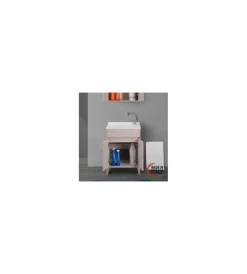 Lavatoio rovere chiaro 2 ante, 60x84x50 cm Mobiletti Multiuso