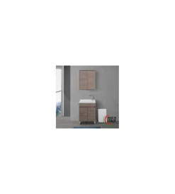 Mobiletti Multiuso|Lavatoio rovere scuro 2 ante, 60x84x50 cm