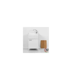 Clearance Lavatoio "slim" bianco lucido, 50x50x83 cm Mobiletti Multiuso