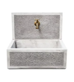 Online Lavello  con frontale "q-bilbao" anticato colore grigio - 45x35x40.5 cm Fontane, Decorazioni E Pavimentazioni