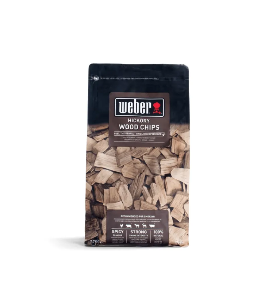 Weber Barbecue|Legna da affumicatura hickory per barbecue 700 gr