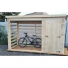 Online Legnaia armadio da esterno multiuso in legno massello 329x122x195 cm Contenitori Da Esterno