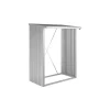 Biohort Contenitori Da Esterno|Legnaia "woodstock 150" in acciaio zincato argento metallizzato, 157x102x199 cm - 35010