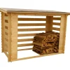 Habrita Contenitori Da Esterno|Legnaia in legno per legna da ardere 236x119x167 cm