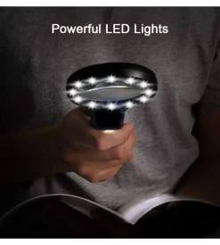 Outlet Lente ingrandimento a pila con  12 led Illuminazione Per Interno