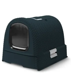 Hot Lettiera e trasportino per gatti keter "cat litter box" in polipropilene colore antracite, 51x39x39 cm Lettiere E Sabbia