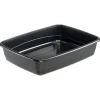 Ferplast Lettiere E Sabbia|Lettiera toilette gatto aperta "nip 30" nero 49,5x64,5x14,5 cm