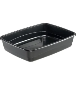 Ferplast Lettiere E Sabbia|Lettiera toilette gatto aperta "nip 30" nero 49,5x64,5x14,5 cm