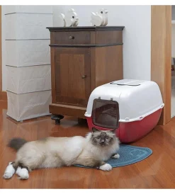 Lettiere E Sabbia-Ferplast Lettiera toilette gatto chiusa "prima" assortiti 39,5x52,5x38 cm