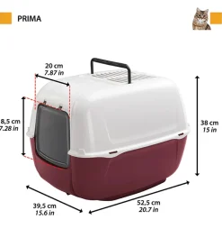 Lettiere E Sabbia-Ferplast Lettiera toilette gatto chiusa 