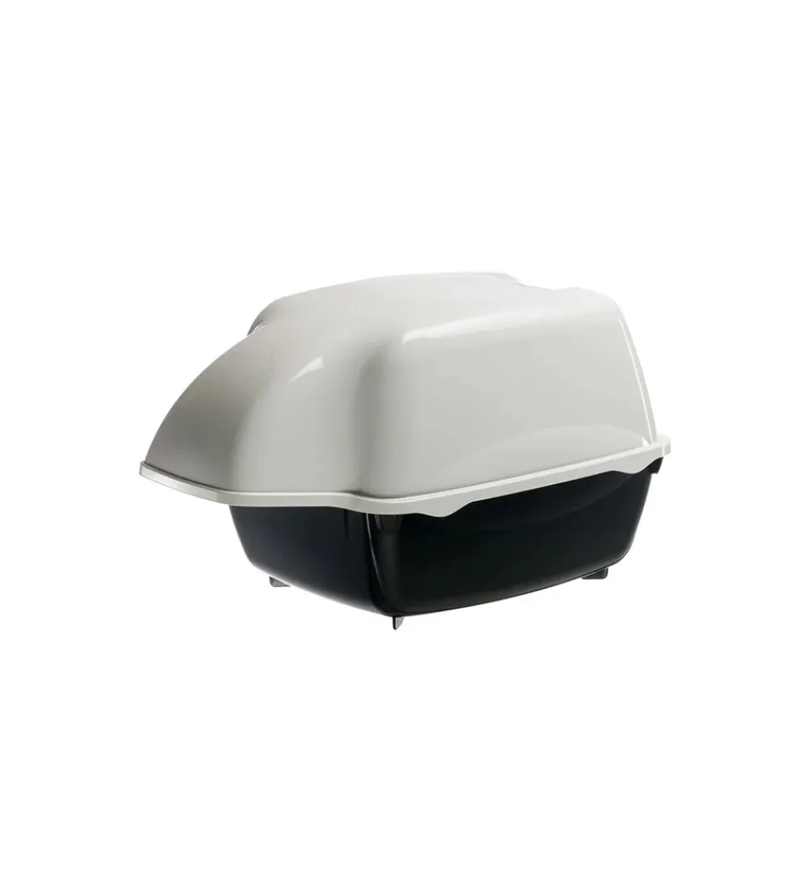 Ferplast Lettiere E Sabbia|Lettiera toilette gatto per esterno chiusa "cosmic outdoor" grigio e nero 43,5x73,5x41 cm
