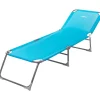 Campeggio-Brunner Lettino da sole bahialettino prendisole pieghevole "bahia" in alluminio e materiale sintetico colore azzurro, 192x61,5x31,5 cm