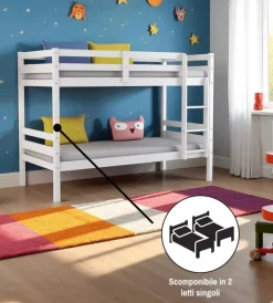 Letti E Comodini-BellaHome Letto a castello 