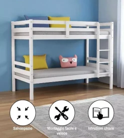 Letti E Comodini-BellaHome Letto a castello 