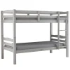 Letti E Comodini-BellaHome Letto a castello "marsiglia" in pino massello bianco 202x98x150 cm