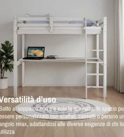 Sale Letto a soppalco con scrivania