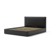 Letti E Comodini|Letto matrimoniale contenitore "zoom" in ecopelle nero 160x190 cm