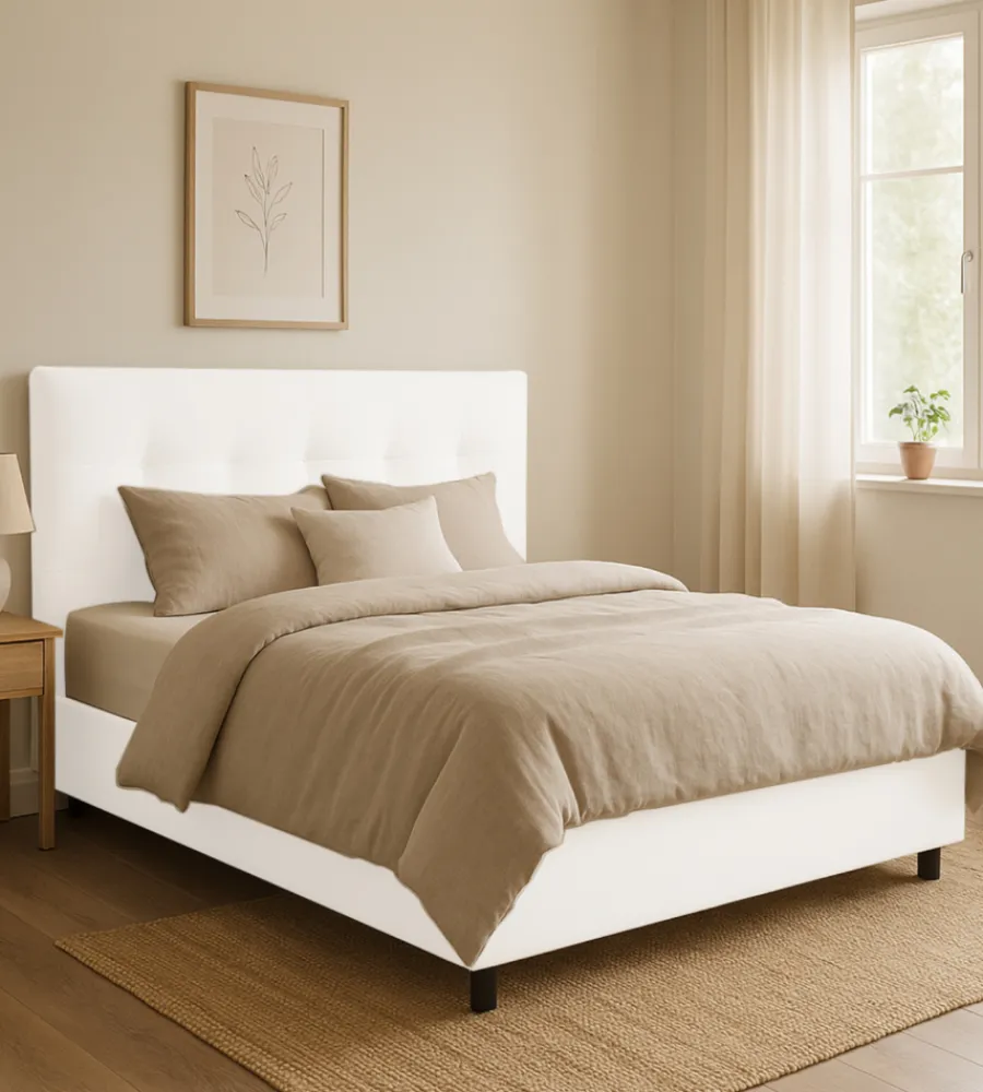 Best Letto matrimoniale contenitore "easy" bianco 160x190 cm Letti E Comodini