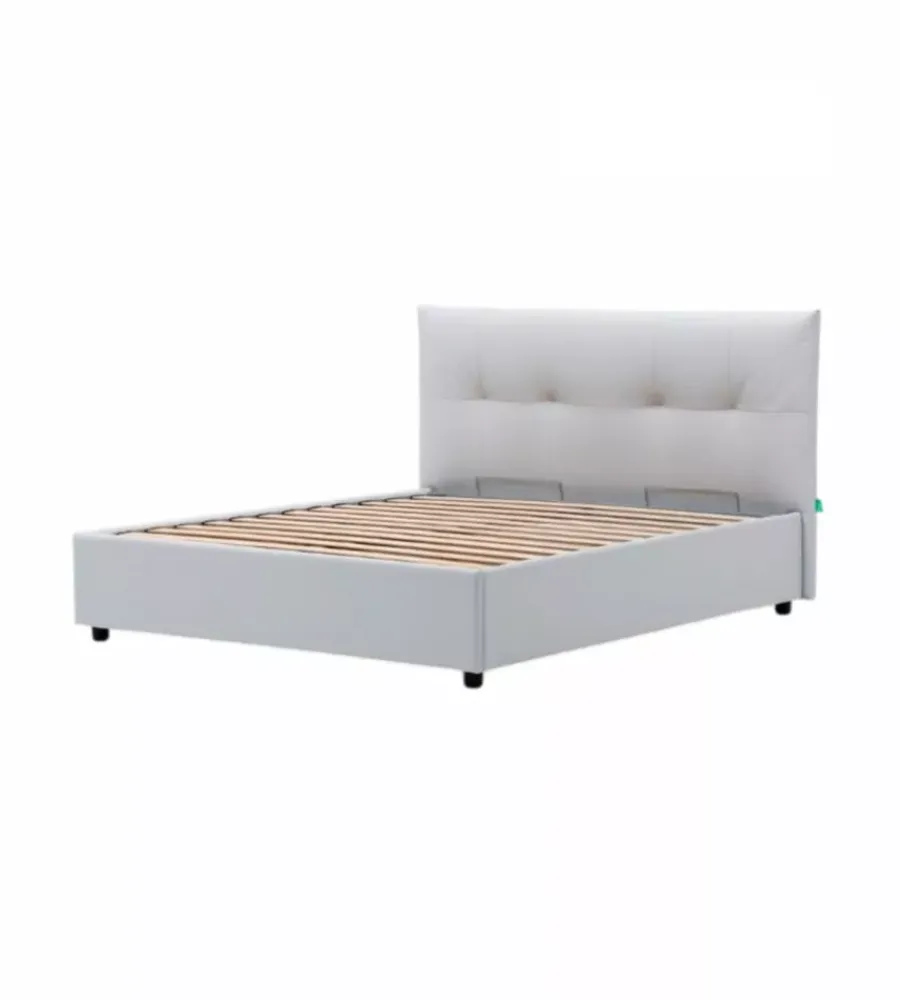 Letti E Comodini|Letto matrimoniale contenitore "easy" perla 160x190 cm