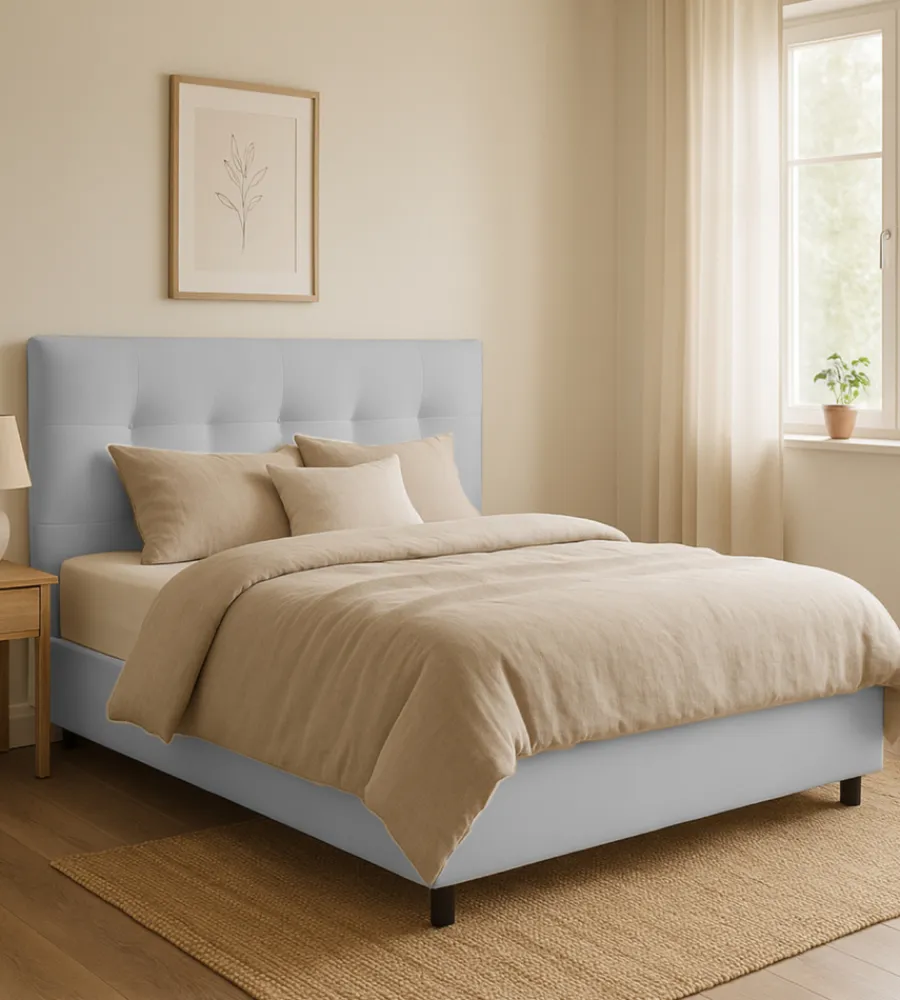 Letti E Comodini|Letto matrimoniale contenitore "easy" perla 160x190 cm
