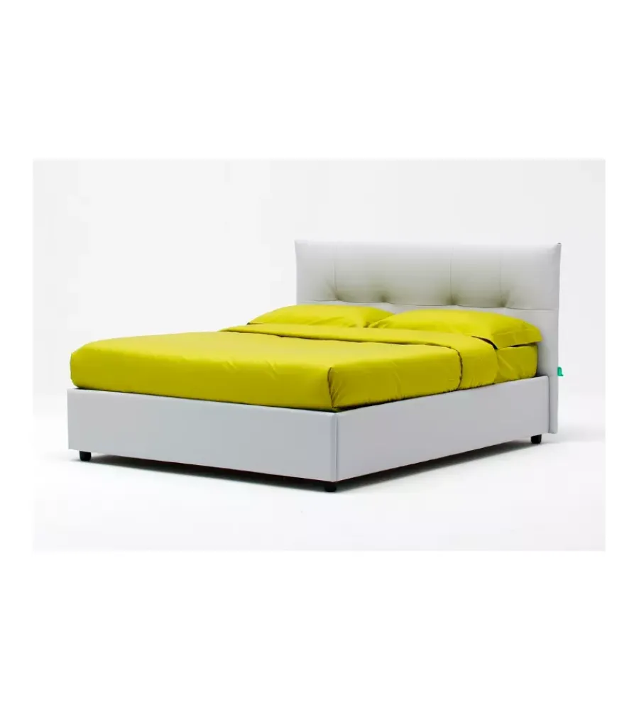 Letti E Comodini|Letto matrimoniale contenitore "easy" perla 160x190 cm