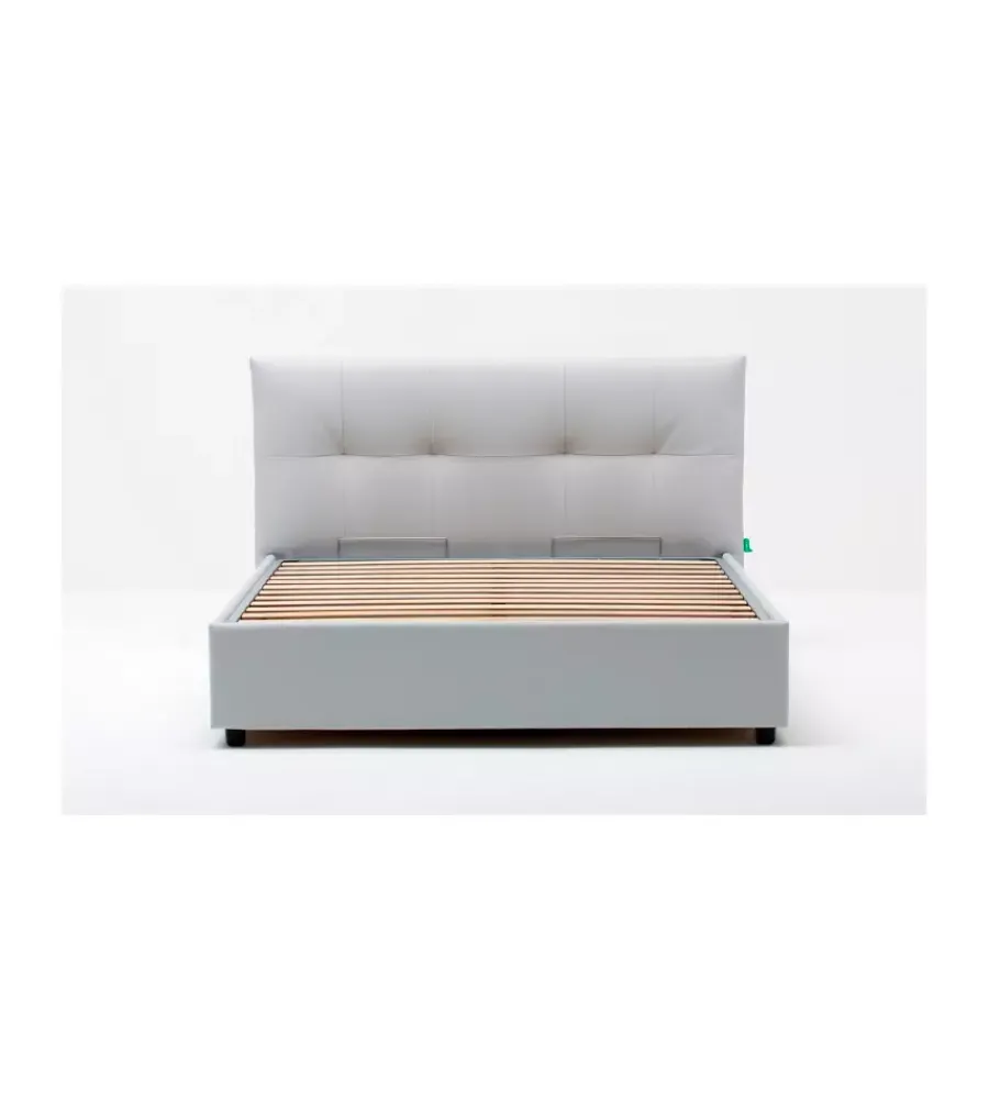 Letti E Comodini|Letto matrimoniale contenitore "easy" perla 160x190 cm