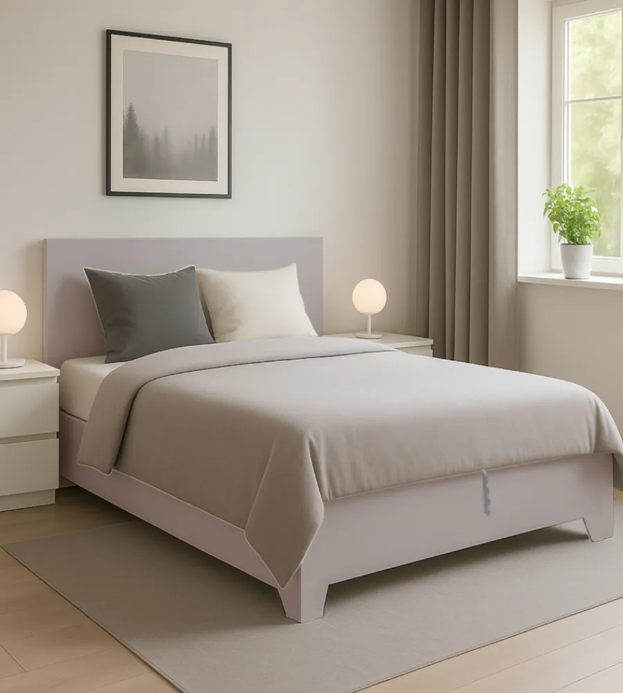 Letti E Comodini|Letto matrimoniale contenitore con piedini "hi box" olmo naturale 160x190 cm