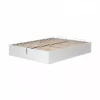 Letti E Comodini- Letto matrimoniale contenitore "bed box" bianco 160x190 cm
