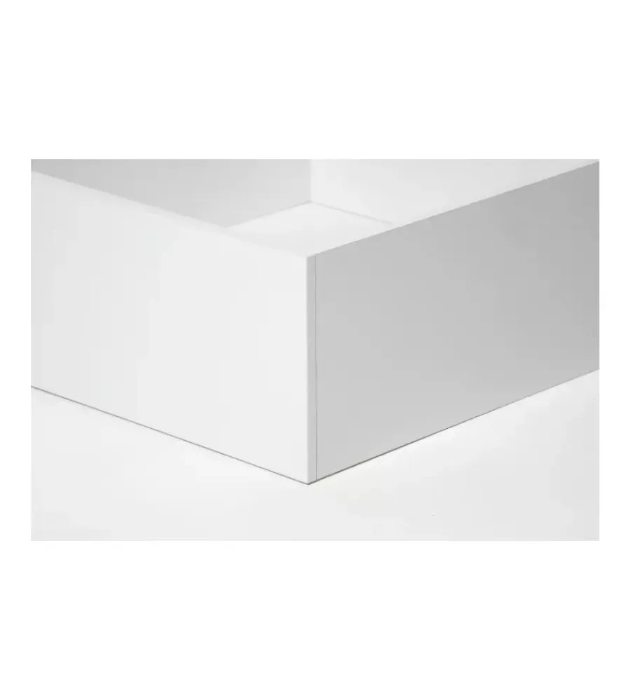 Letti E Comodini- Letto matrimoniale contenitore "bed box" bianco 160x190 cm