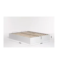 Letti E Comodini- Letto matrimoniale contenitore