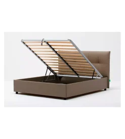 Letti E Comodini- Letto matrimoniale contenitore "easy" tortora 160x190 cm