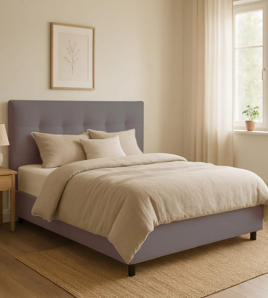 Letti E Comodini- Letto matrimoniale contenitore "easy" tortora 160x190 cm