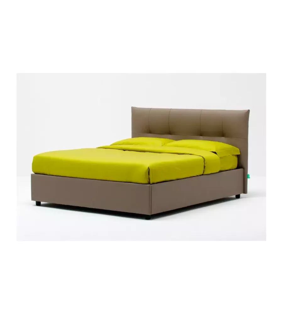 Letti E Comodini- Letto matrimoniale contenitore "easy" tortora 160x190 cm