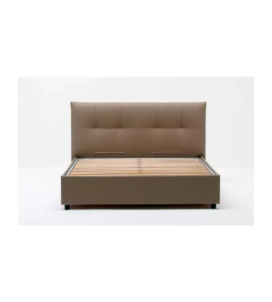 Letti E Comodini- Letto matrimoniale contenitore "easy" tortora 160x190 cm