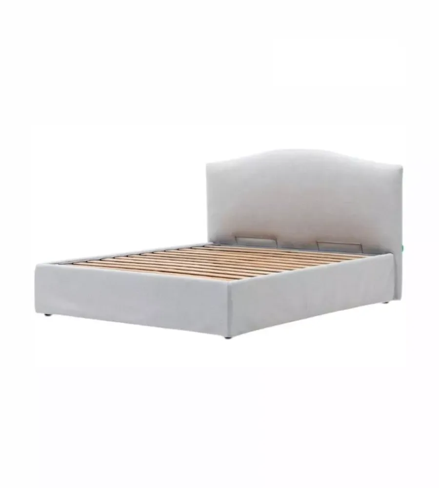Letti E Comodini|Letto matrimoniale contenitore "hill" perla 160x190 cm