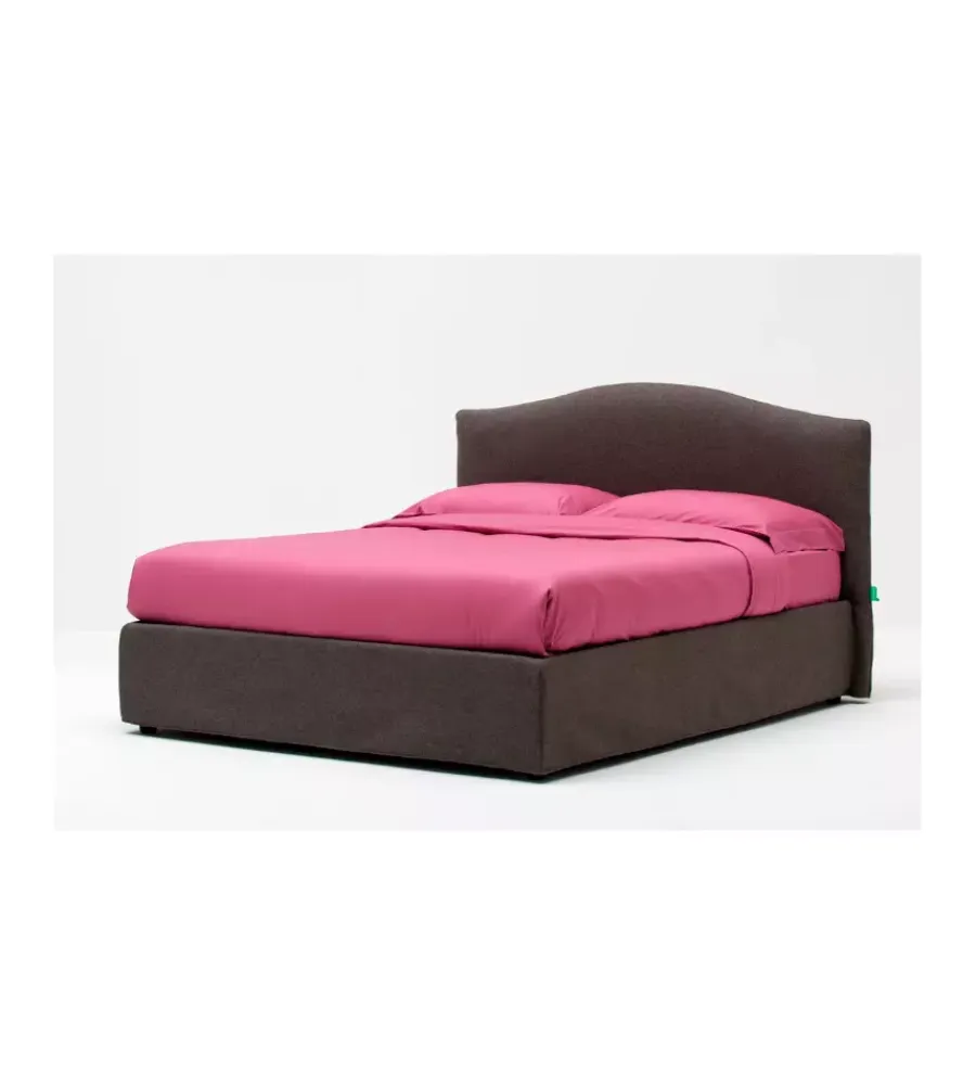Letti E Comodini|Letto matrimoniale contenitore "hill" grigio 160x190 cm