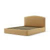 Letti E Comodini- Letto matrimoniale contenitore "moon" in tessuto arancione 160x190 cm