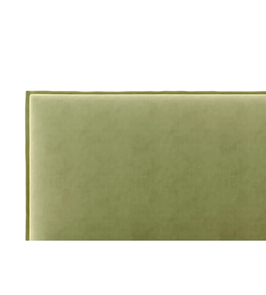 Letti E Comodini|Letto matrimoniale contenitore "zoom" in tessuto verde 160x190 cm