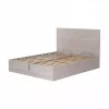 Letti E Comodini|Letto matrimoniale "hi box" olmo naturale con rete e contenitore 160x190 cm