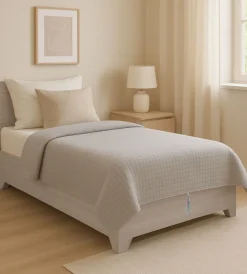 Letti E Comodini- Letto piazza e mezza contenitore con piedini