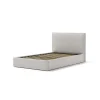 Letto piazza e mezza contenitore "zoom" in ecopelle bianco 120x190 cm Letti E Comodini