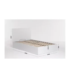 Letti E Comodini- Letto piazza e mezza contenitore