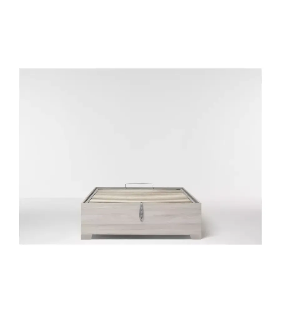 Hot Letto piazza e mezza contenitore con piedini "bed box" olmo naturale 120x190 cm Letti E Comodini