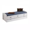 Letti E Comodini|Letto singolo con cassetti e secondo letto a scomparsa "ulli" 98x205x63 cm