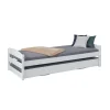 Letti E Comodini- Letto singolo con secondo letto estraibile 209x62x97 cm