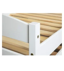 Letti E Comodini- Letto singolo con secondo letto estraibile 209x62x97 cm