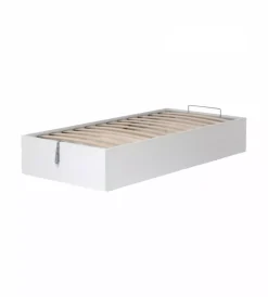 Letti E Comodini|Letto singolo contenitore "bed box" bianco 90x190 cm