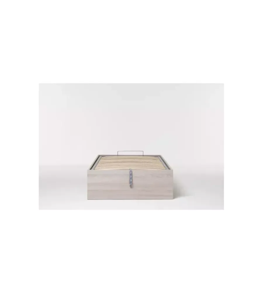 Letto singolo contenitore "bed box" olmo naturale 90x190 cm Letti E Comodini