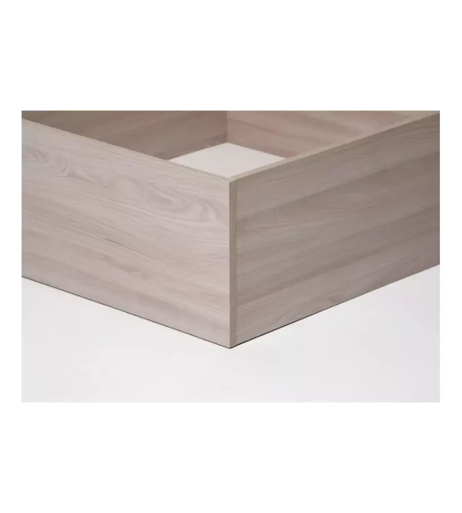Letto singolo contenitore "bed box" olmo naturale 90x190 cm Letti E Comodini