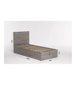 Letti E Comodini- Letto singolo contenitore